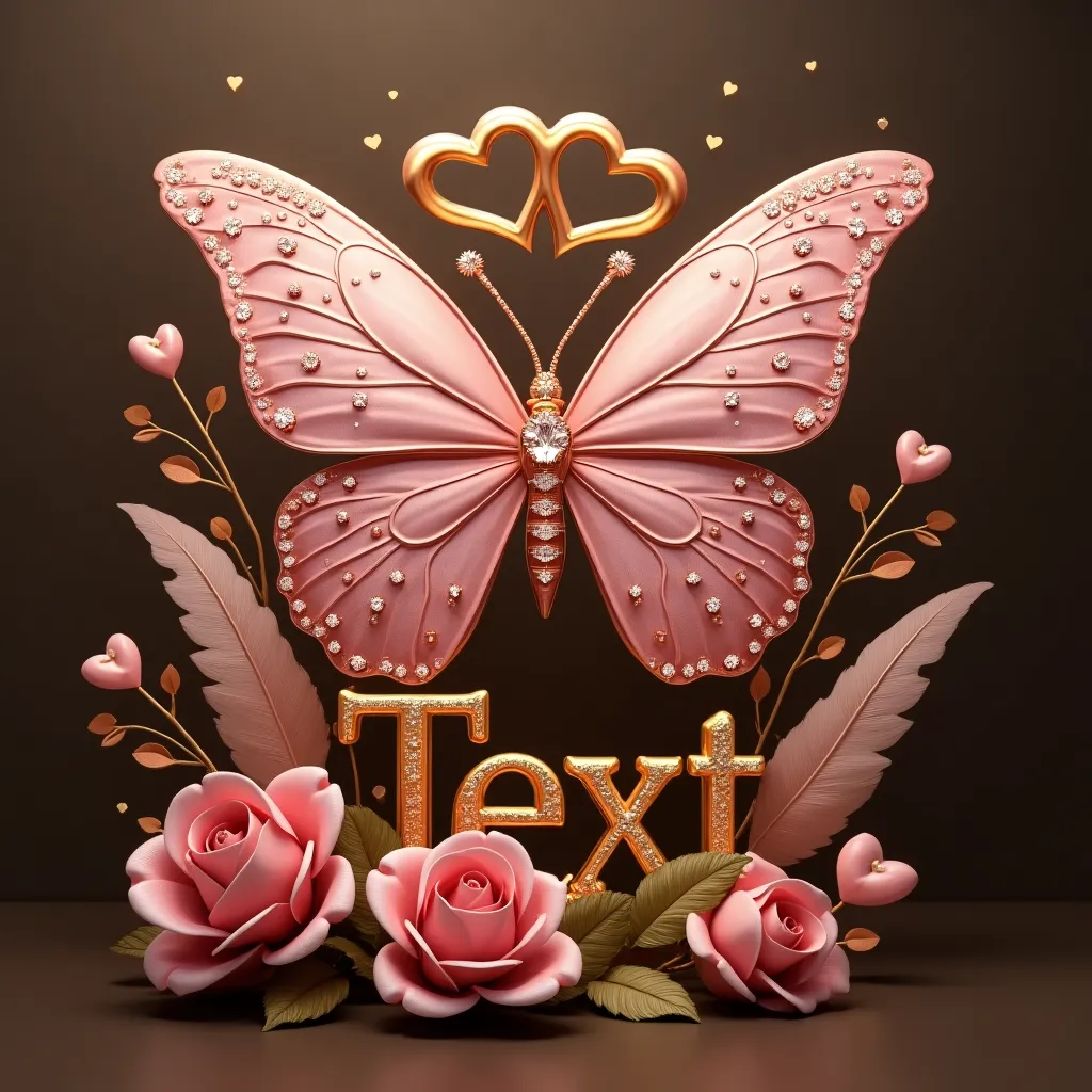 Majestic Pink Butterfly
